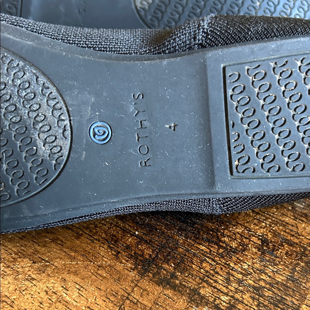 Rothy's Black and Blue Knit Loafers - Picture 7 of 7